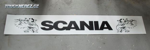 Obrázek Zástěra Scania bílo černá