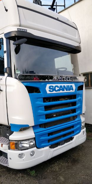 Obrázek Nerez mříž před stěrače Scania R - outlet